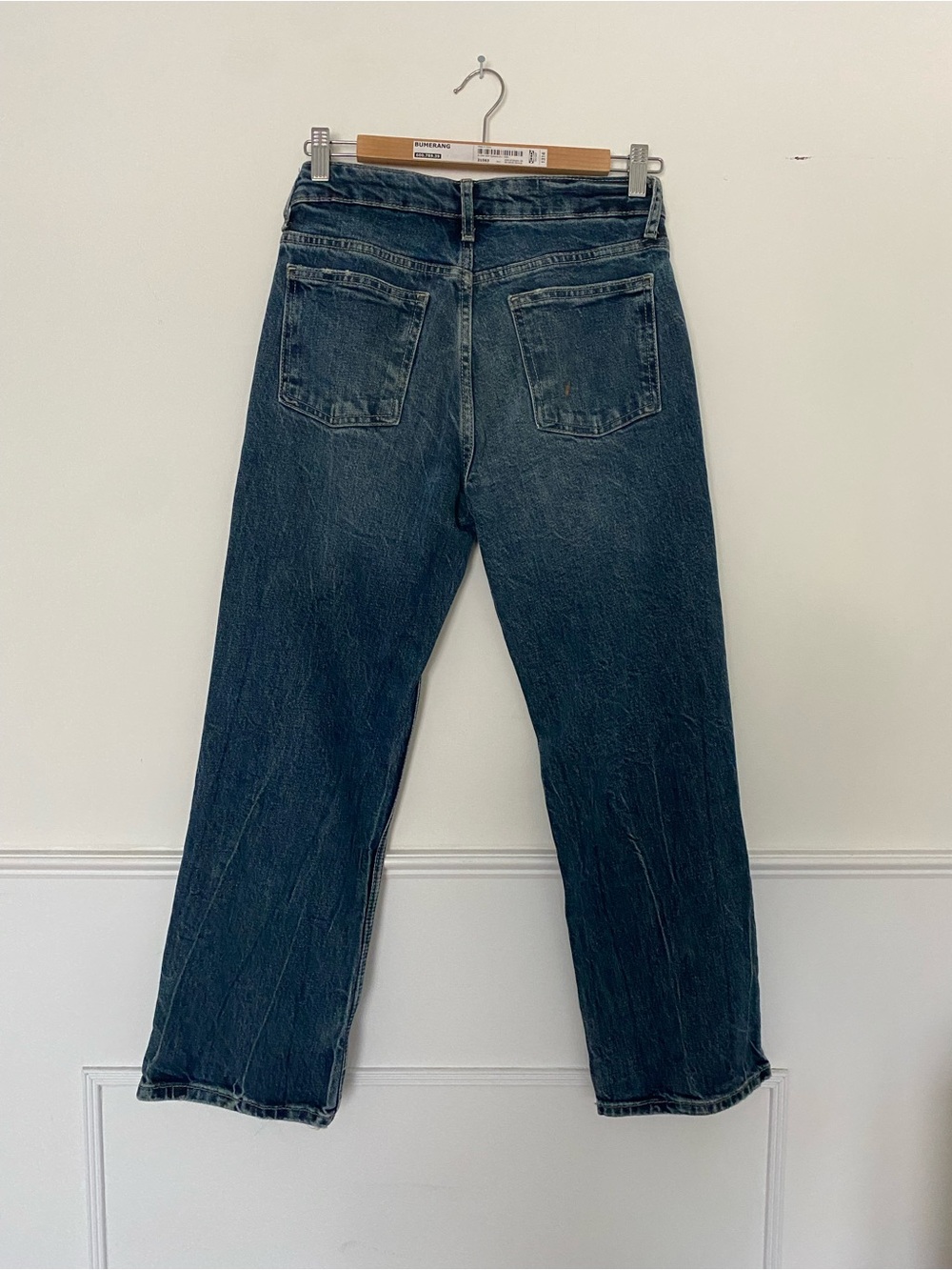 Zara Dark Blue Straight-Leg Jeans - Picture 2 of 8